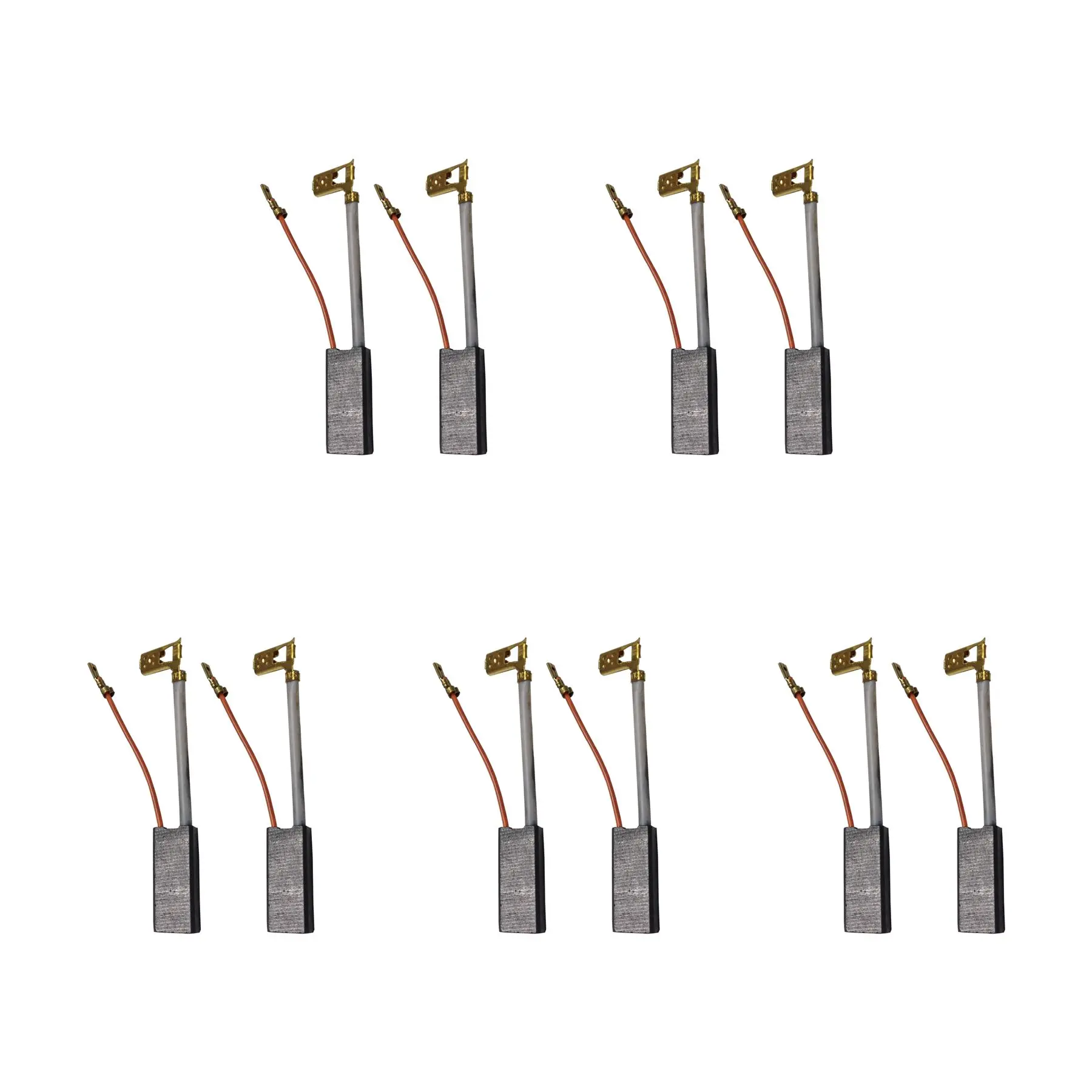 CarbonBr 5 Set Spazzole a Carbone per Martelli Elettrici DeWalt e Metabo, 6x10x