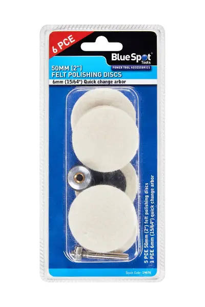Blue Spot Tools 6件套 50毫米毛毡抛光轮组