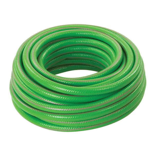 Silverline Reinforced PVC Garden Hose, 15m, UV-Resistant