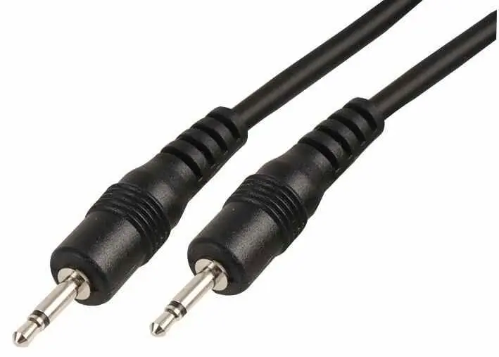 PRO SIGNAL - 2,5mm Mono-Klinkenstecker auf Klinkenstecker Kabel, 1m Schwarz