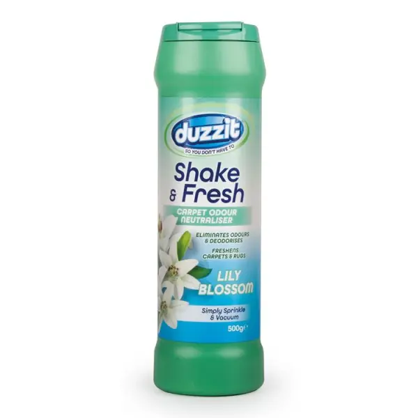 Duzzit Shake & Fresh Carpet Odour Neutraliser, Lily Blossom, 500g