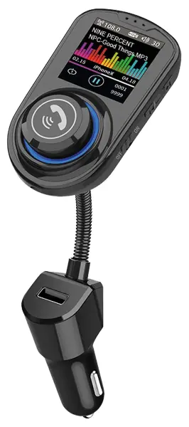 SAKURA Bluetooth 5.0 FM Transmitter with USB Charging