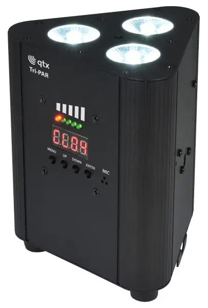 QTX Rechargeable Triple PAR Uplighter