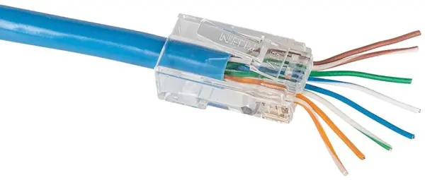 KLEIN TOOLS RJ45 패스스루 플러그 Cat5e, 10개 패키지 (VDV826-72x)