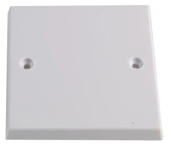 VOLEX Placca di Chiusura 1 Gang Bianca Stampata