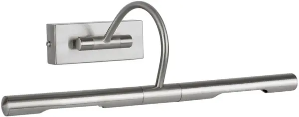 MINISUN Capri Dubbele Schilderijlamp, Satijn Nikkel