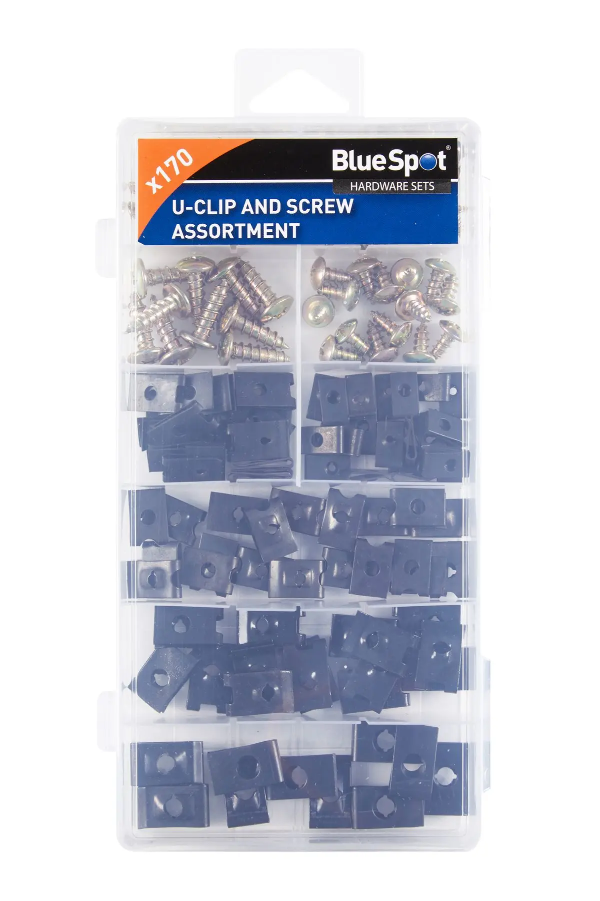 Blue Spot Tools 170-Piece U-Clip & Screw Assortment