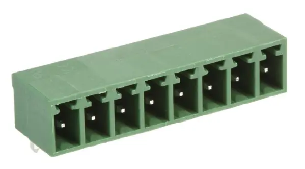 Multicomp Pro 3.81mm 8-Way Right Angle Terminal Block Header, 12A