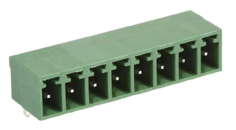 MULTICOMP PRO - Terminal Block Header 8 Way 12A, Sudut Kanan, 3.81m