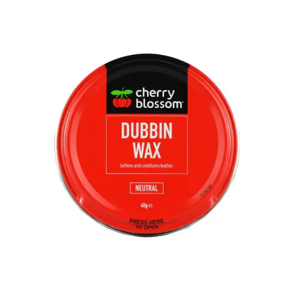 Cire neutre pour cuir Cherry Blossom Dubbin 40g, Protection et Nourrissement