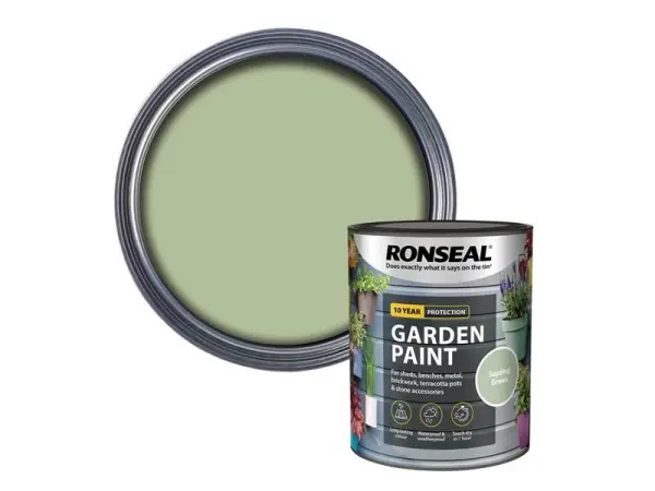 Ronseal Garden Paint - Sapling Green, 750ml