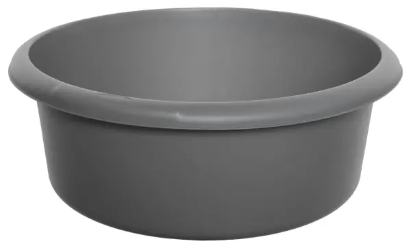 Whitefurze Large Round Washing Up Bowl - Silver