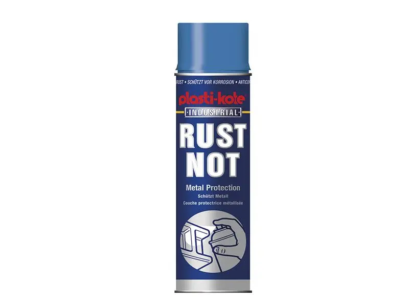 PlastiKote Rust Not Spray Paint, Gloss White, 500ml