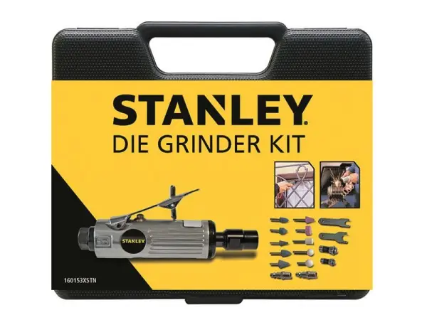 Kit Rebarbadora Pneumática STANLEY® com 10 Pedras de Esmerilar