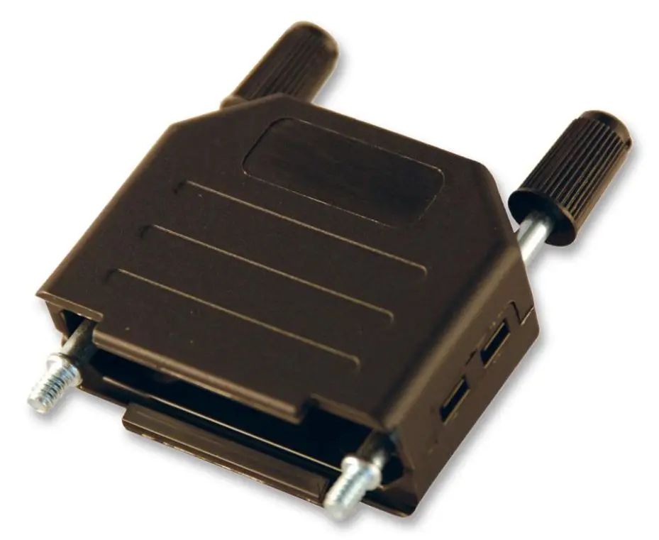 MULTICOMP D-sub Backshell, 15 Way, Black Nylon, x50