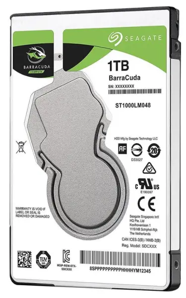 SEAGATE BarraCuda 2.5″ 1TB Laptop Hard Drive, 7mm