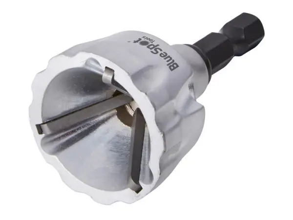 BlueSpot Tools Extern Afkant- / Ontbramingsgereedschap, Wolfraamcarbide, 3-19mm