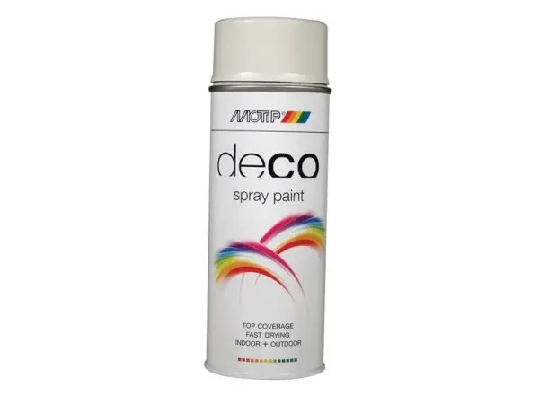 MOTIP® - Cat Sembur Deco Kemasan High Gloss RAL 7035 Kelabu Muda 400ml