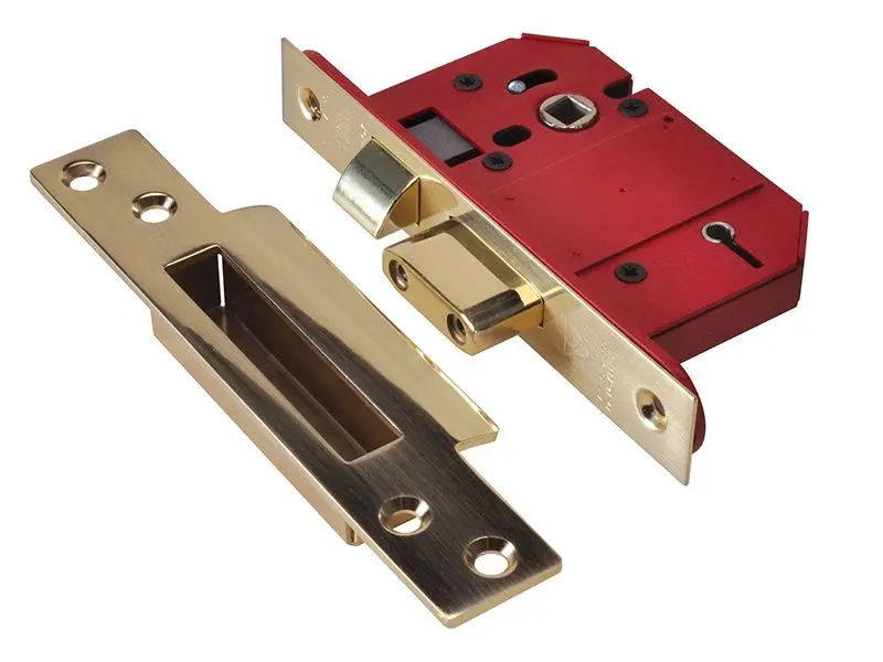 UNION StrongBOLT 2200S 5 Tuimelslot voor deurbeleggen - Satin Brass, 68mm