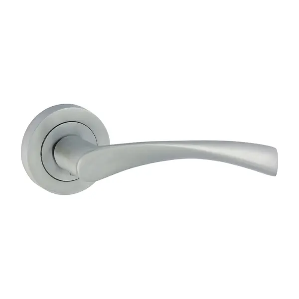 Timco Edleston Lever on Rose Handles, Satin Chrome, 51mm (2 Pieces)