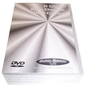 HiLo – Boîtiers doubles slim transparents pour DVD, lot de 5