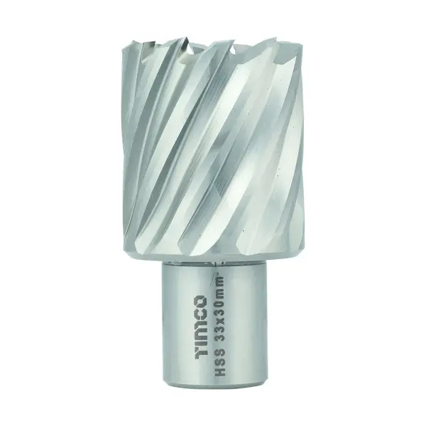 Timco 브로칭 커터 - 단축형, M2 강철, 33mm x 30mm