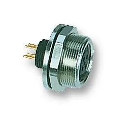 BINDER 712 Series Sealed Panel Socket, 7-Way, Gold-Plated