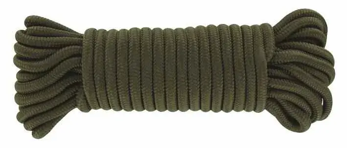 Highlander Corda de Poliéster Leve, 9mm x 15m, Verde Oliva