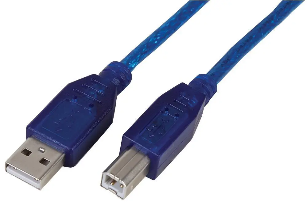 PRO SIGNAL USB 2.0 A to B Cable, Blue, 2m