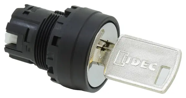 IDEC YW Series YW1K-21B 22mm Momentary Key Selector Switch