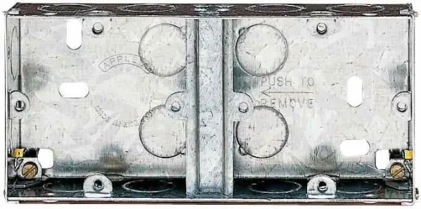 Boîtier métallique Appleby 2 compartiments 35mm, Acier