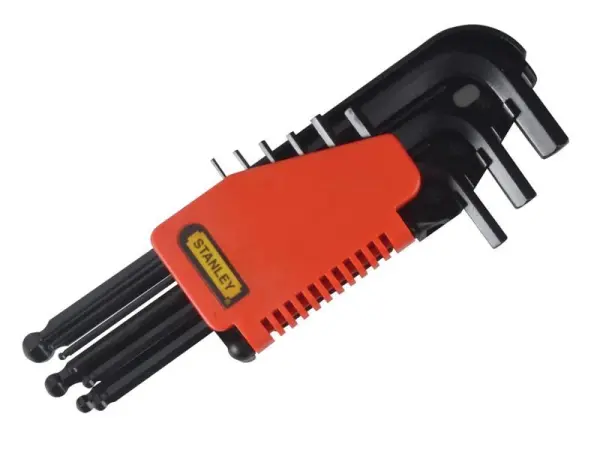 STANLEY® Hand Tools - Metrischer Satz Inbusschlüssel mit Kugelkopf, 9-teilig