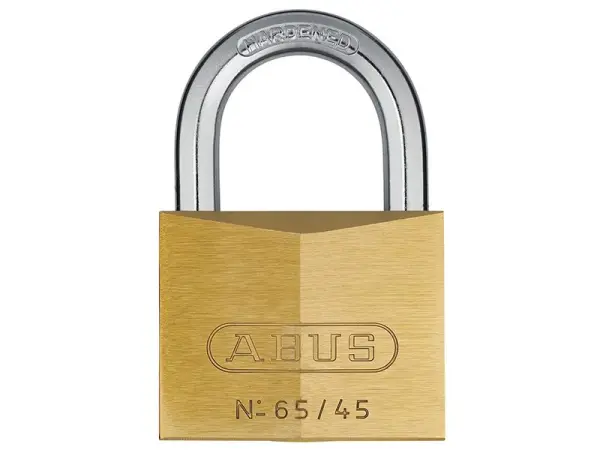ABUS Cadenas en laiton avec anse en acier 65/45mm, sous blister
