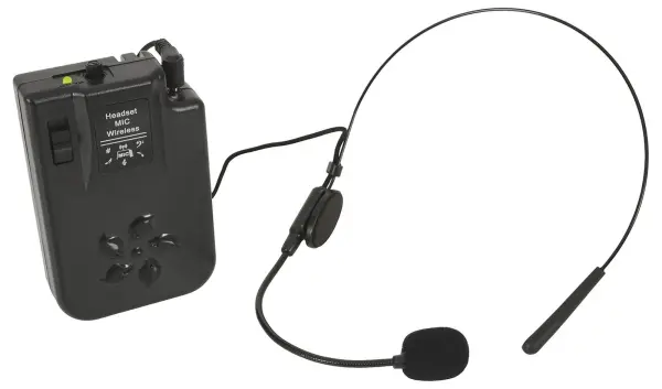 QTX VHF Headset Microphone for Busker, Quest & PAL PA Units, 174.1MHz