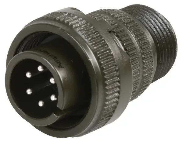 Amphenol Free Plug 6 Way Aluminium 14S-6
