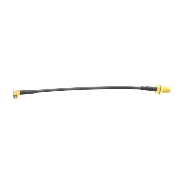 TAOGLAS SMA Bulkhead Jack to 90 Degree MMCX Plug Lead, 50 Ohm, RG174