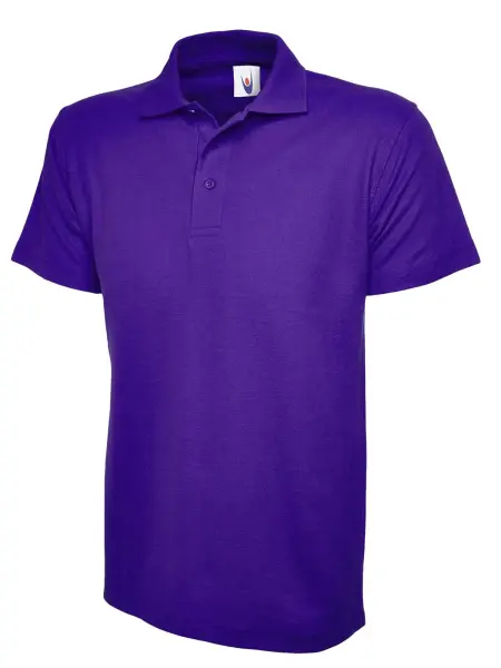 Uneek Polo Για Παιδιά - 50% Polyeser 50% Cotton, Μωβ, Μέγεθος 11/13 Χρονών