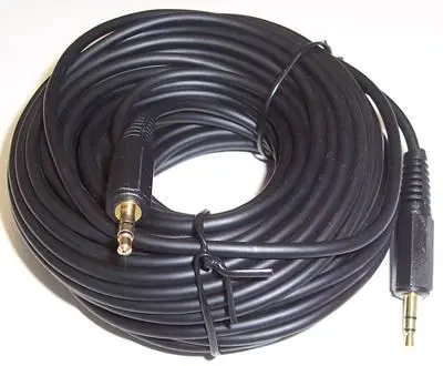 PRO SIGNAL - 3,5 mm Stereo-Kabel (Stecker auf Stecker), 15m schwarz
