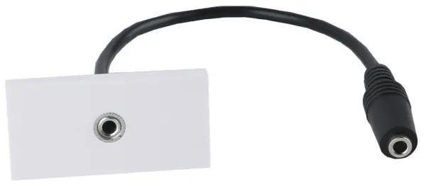 PRO SIGNAL 3.5mm 소켓 월플레이트 모듈, 50x25mm, 플라이리드 포함
