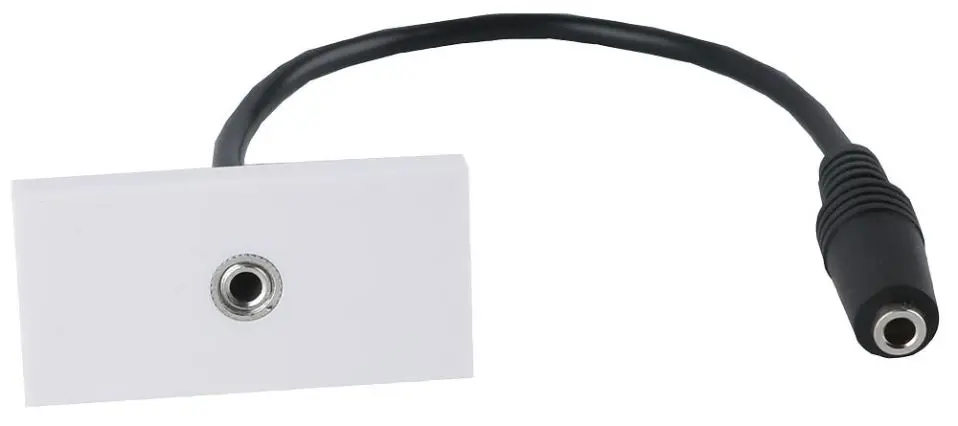 PRO SIGNAL Modulární zásuvková stěnová deska 3,5 mm, 50x25 mm, s kabelem