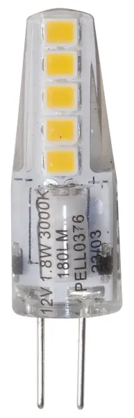 PRO-ELEC 1.8W G4 Clear Capsule LED Bulb, 10mm, 3000K, 180lm