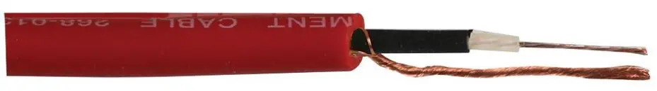 VAN DAMME - Pro Grade Classic XKE 樂器音頻線, 紅色, 100米