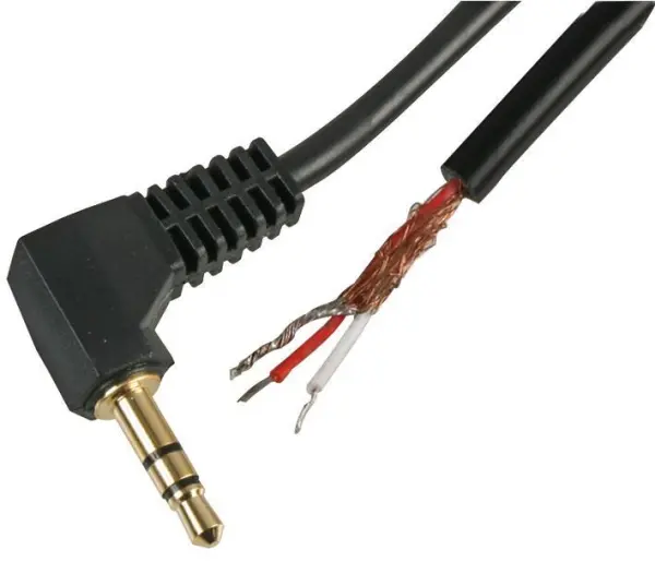 Pro Signal 3.5mm Stereo Jack Plug to Bare Ends, 2m Black