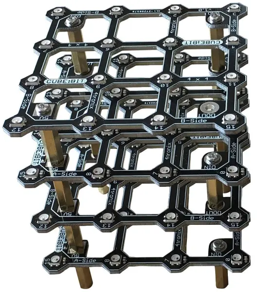 4TRONIX Cube:Bit 4x4x4 RGB LED Cube Kit