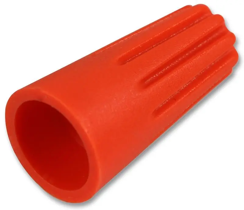 PRO POWER Connettore Twist On per Filo 12mm, Rosso Chiaro, Confezione da 10