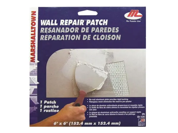 Marshalltown 152.4mm² Drywall Repair Patch, Aluminium Plate