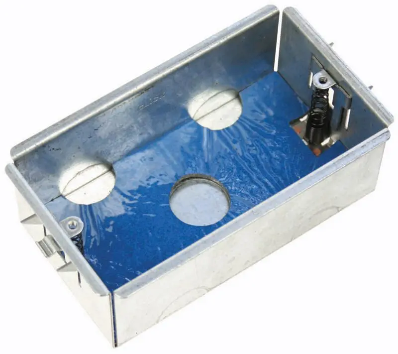 CLICK FlameGuard Steel Back Box, 2-Gang, 47mm Depth