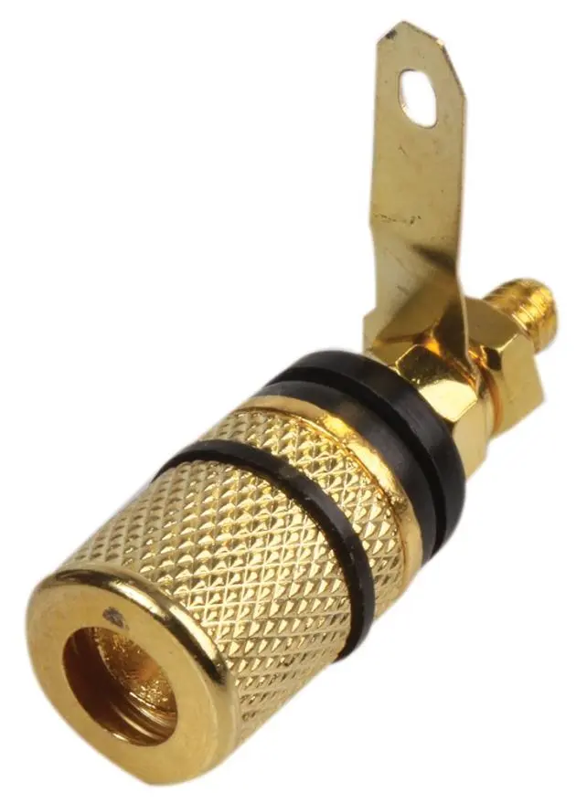 Pro Signal 4mm Binding Post, Gold Plated, Black
