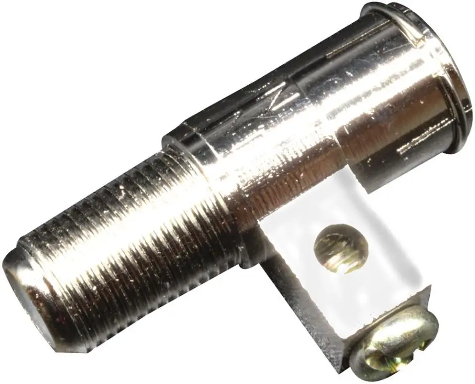 PROCEPTION 퀵 F 접지 커넥터, 구리 도금, 10개입