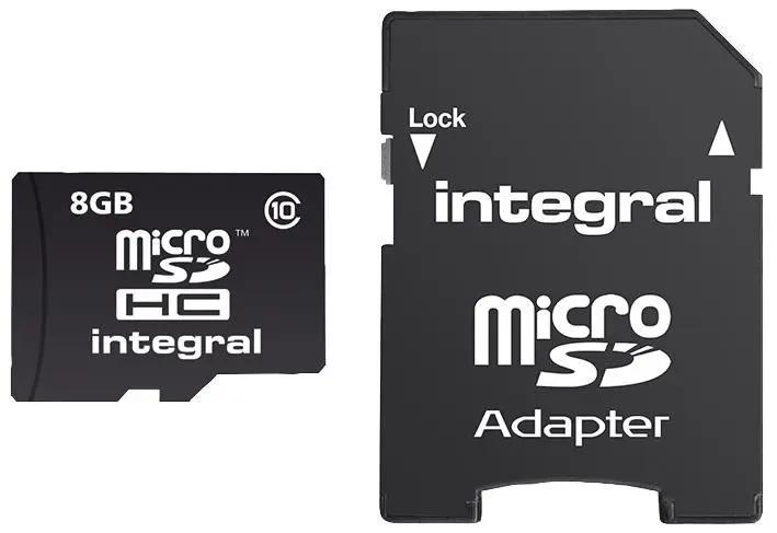 INTEGRAL - UltimaPro Class 10 MicroSDHC 記憶卡 (含SD轉接卡) 90MB/s U1, 8GB